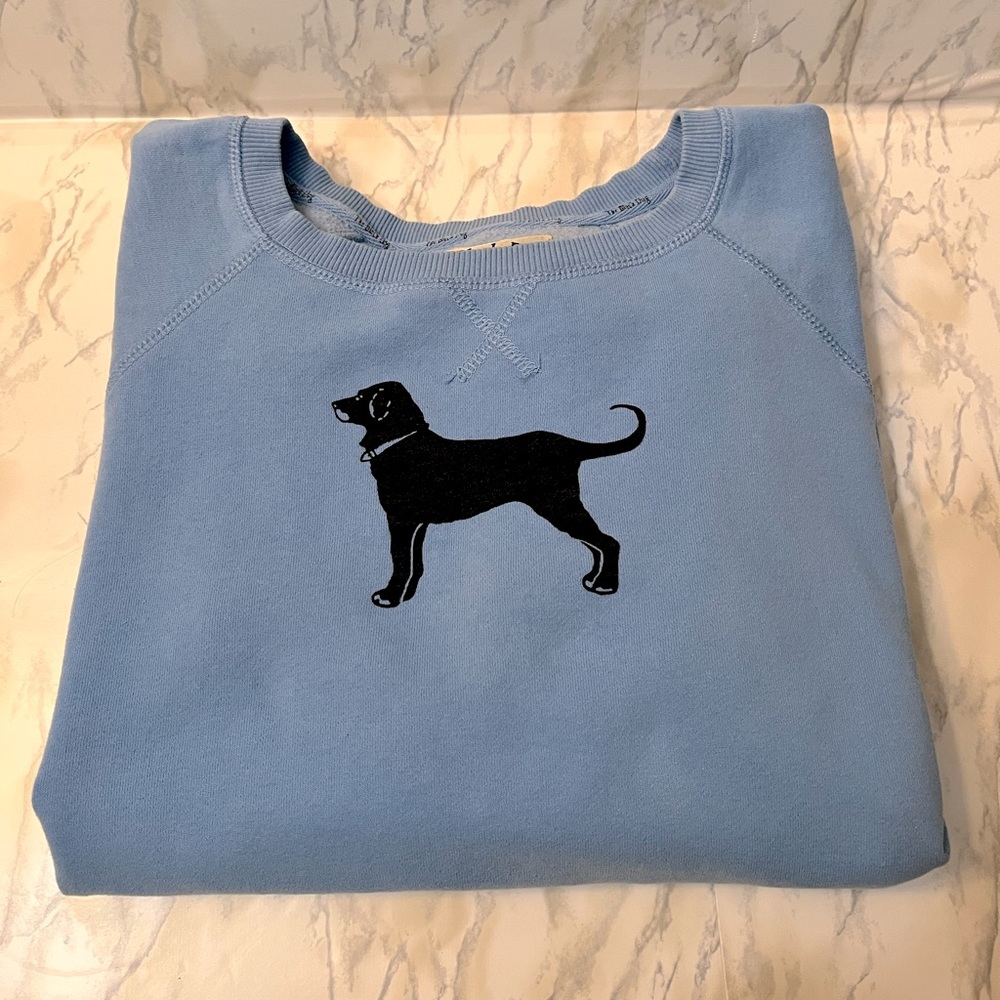 The Black Dog light blue Crewneck Sweatshirt Ladies size L